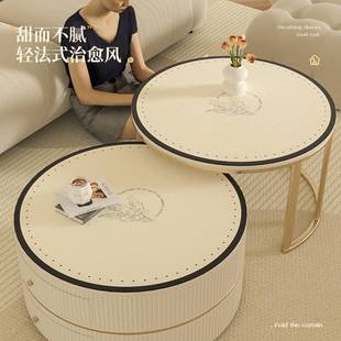 小圆桌茶几垫免洗防水防油圆形桌布防烫高级感防滑垫桌面垫餐桌垫