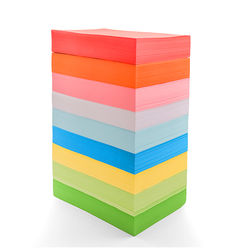 书昶A4彩色复印纸画画打印纸70g小学生草稿纸办公用纸儿童幼儿园