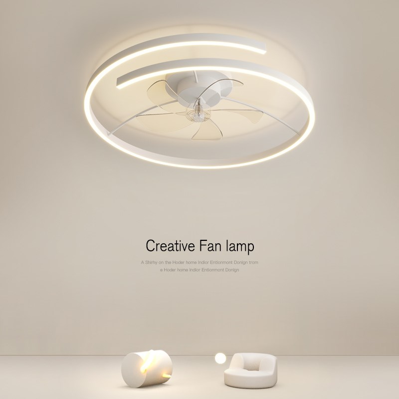 风扇灯吸顶灯设计师艺术灯具主卧房间家用卧室餐厅电扇灯2024新款