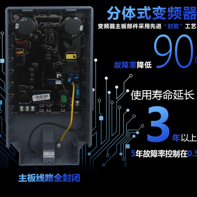 工业水冷风机配件环保空调变频调速控制器1.1KW1.5KW遥控开关220V