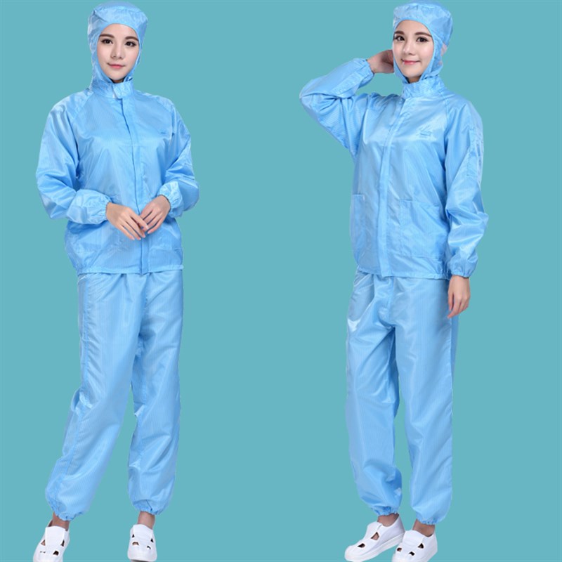 防静电连帽分体服静电服防护服静电衣防静电工作服无尘服