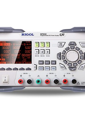 普源DP831A/DP832A可调节编程线性直流稳压电源 三路输出恒压恒流