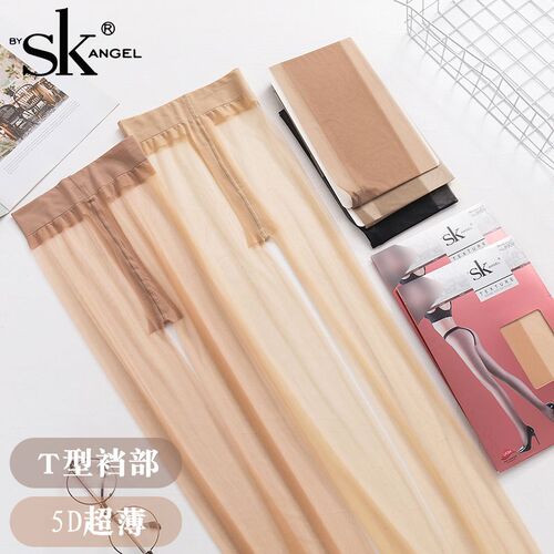 SK8909黑金传奇肉黑色5d丝袜超薄款性感女隐形全透明薄款脚尖无痕