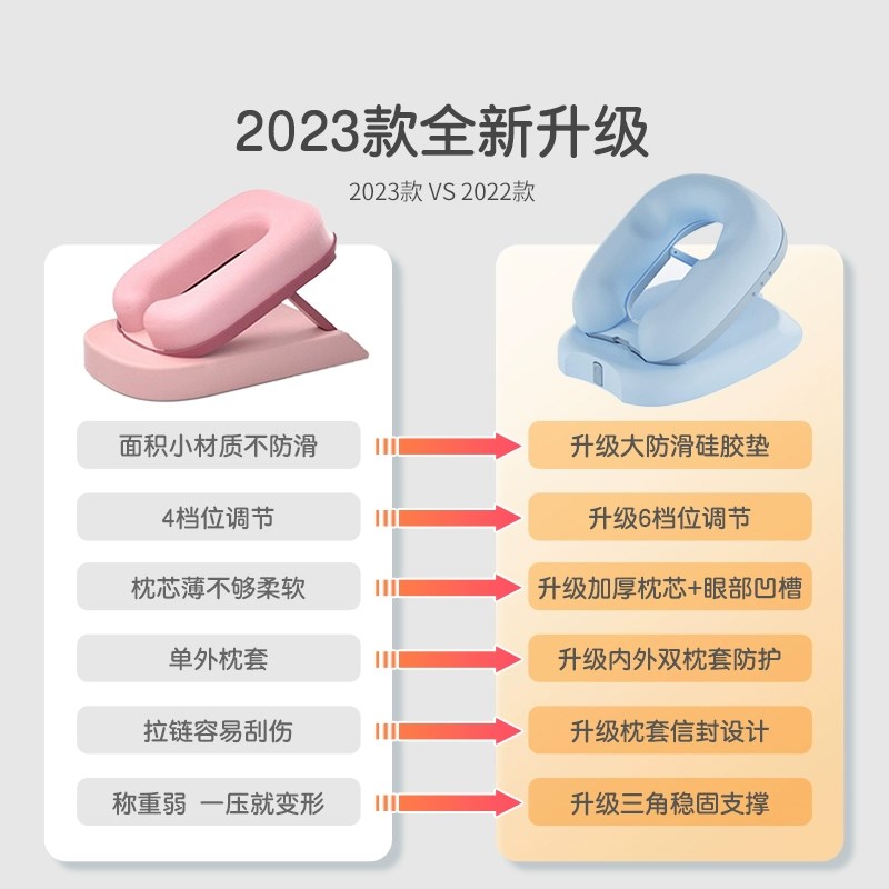 匹鲁儿童午睡枕小学生趴睡枕午休枕头教室桌上睡觉午睡神器趴趴枕