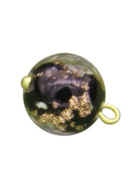 黑色琉璃金箔圆珠纽扣定制旗袍汉服唐装盘钮子