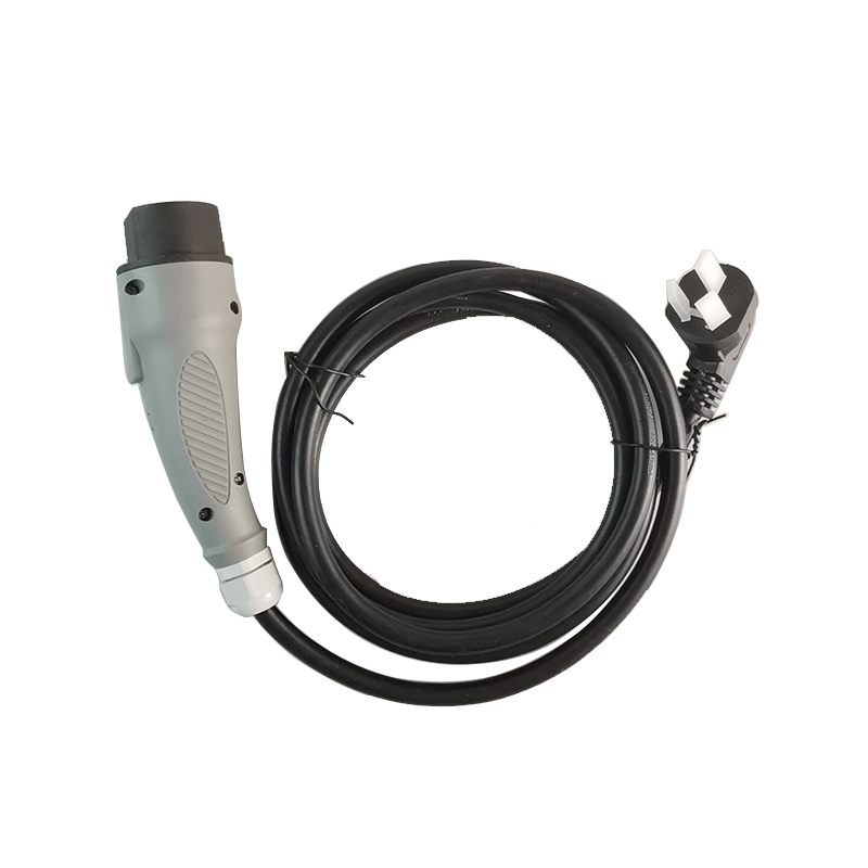 电动观光车充电枪插头插座220V-16A 朗晴益高绿通观光车充电枪