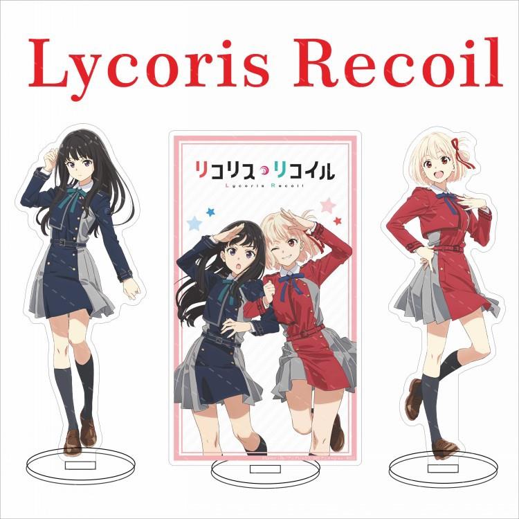 Lycoris Recoil莉可丽丝立牌锦木千束井之上泷奈中原美亚克力摆件