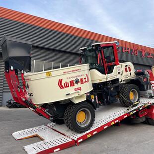重工自上料混凝土搅拌车建筑工地全自动水泥搅拌运输一体车