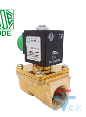 意大利ode电磁阀 21h9kb180 dn20 AC24v两通先导式微型电磁开关阀