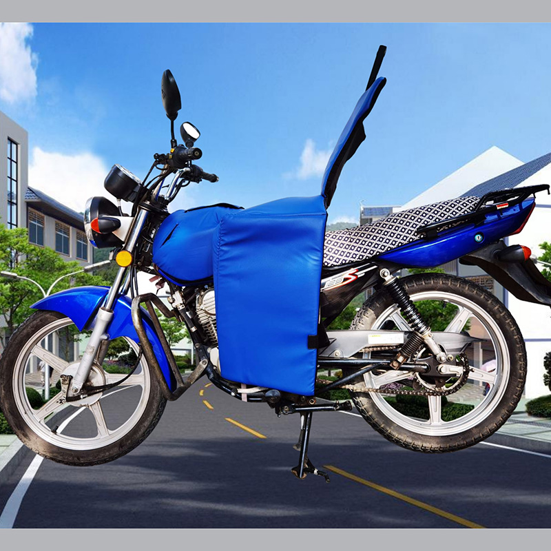 加长款125摩托车挡风被跨骑PU冬季超厚加绒保暖防寒男150黑色把套