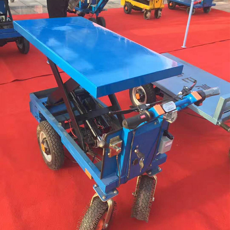 卡博恩工地电动平板车工地车运输车手推搬运车爬山虎倒骑驴