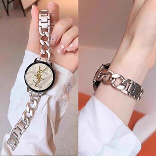 星光链条不锈钢金属华为GT6手表带GT54男女watch5高级fit适用3pro