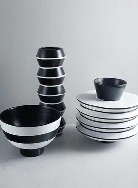 现代简约插干花花瓶摆件餐桌茶几家居软装饰品斗笠碗花器创意精致