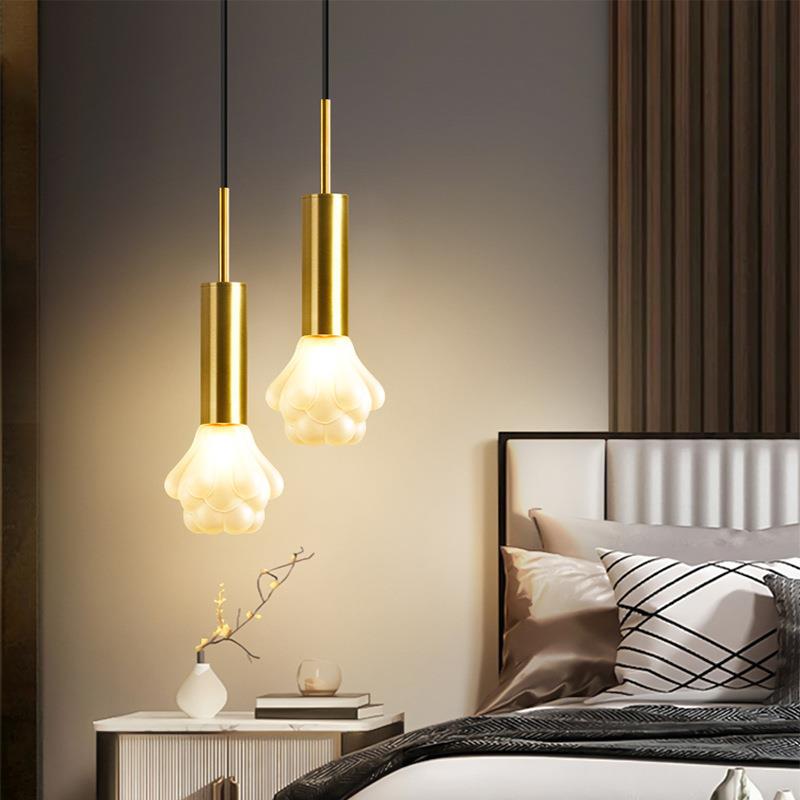 北欧后现代简约氛围床头小吊灯餐厅背景墙吧台楼梯间橱窗玻璃吊灯