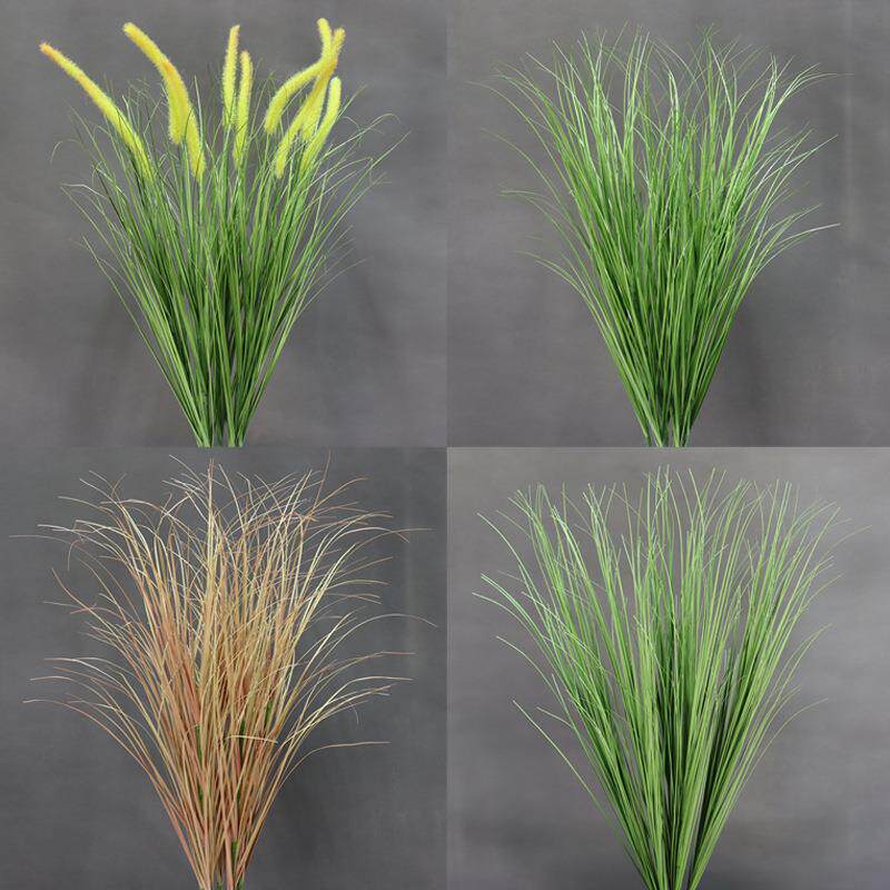 仿真芦苇草狗尾草客厅摆件假花室内装饰户外软装绿植花艺插花造景