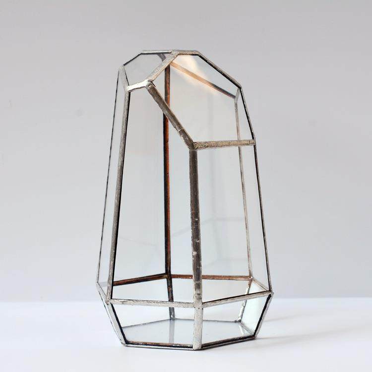 多面切割几何立体生态瓶 多肉苔藓微景观 玻璃花房 花器 花盆器皿