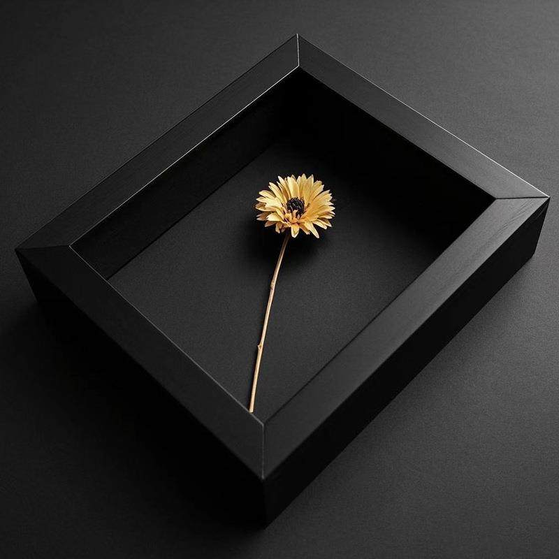 画框手足印泥相框干花相框中空立体框内高2厘米6寸8寸蝴蝶标本框