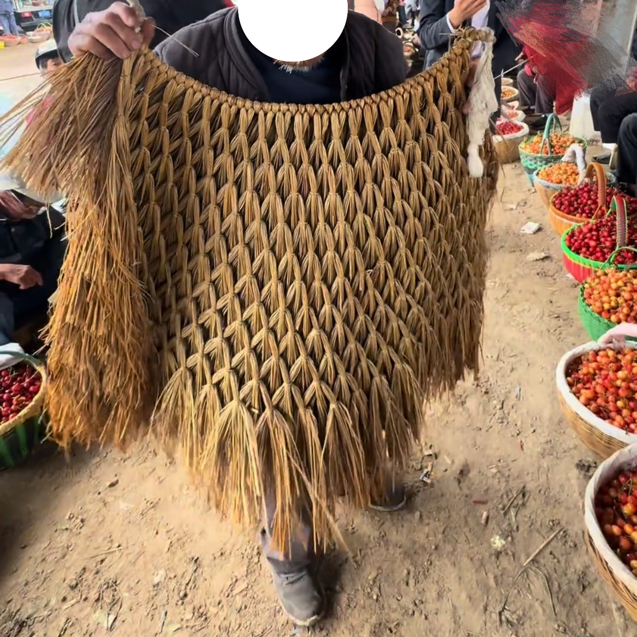 新款蓑衣斗笠帽草鞋鱼篓2026防水手工特色手工艺品舞蹈道具