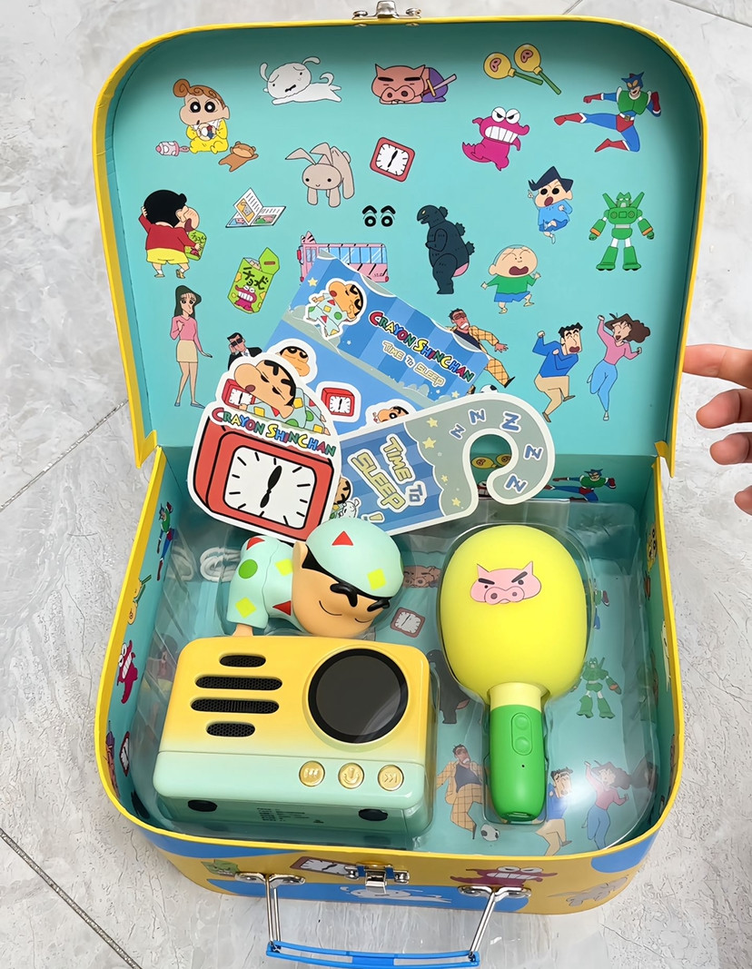 麦克风话筒男朋友音箱生日礼物女朋友女生蜡笔小新蓝牙音响K歌