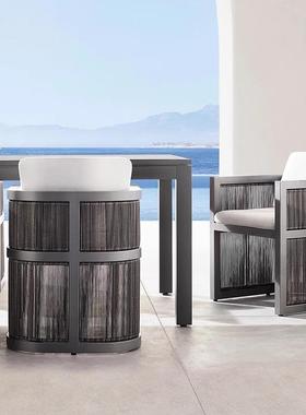 户桌SP-CT117椅外庭院别墅防腐实柚木酒室店外花园露天休闲木长桌