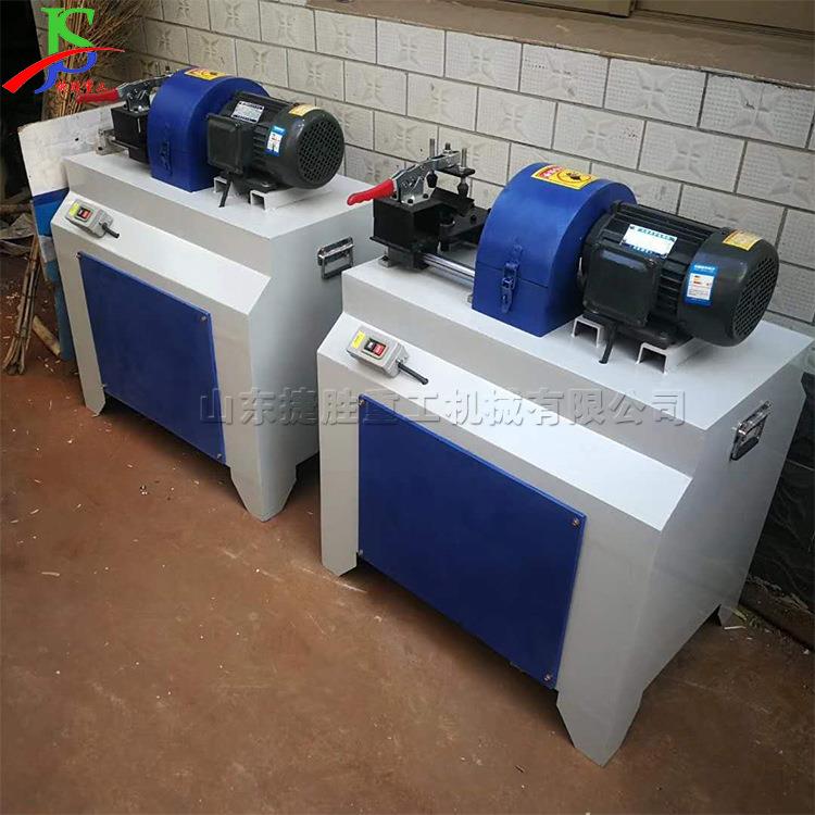 全自动圆木棒js-98451端木头削尖机 木工锹把杆倒圆机头 实平家具