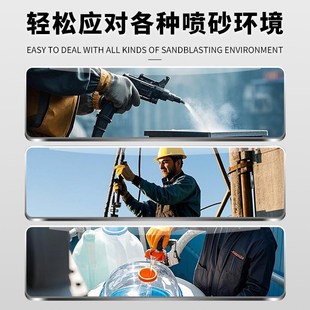 喷砂手套配喷沙机防护加厚橡胶手掌颗粒止滑防水耐油工业劳保用品