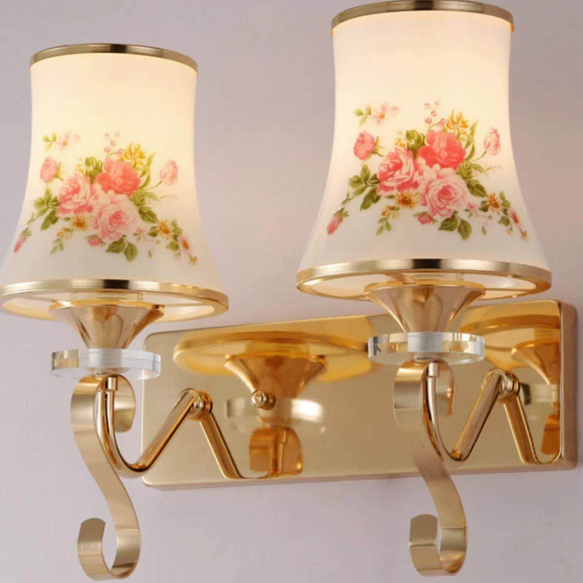 LED双头简约现代水晶壁灯 客厅过道楼梯灯饰灯具卧室温馨床头壁灯,家装灯饰光源,壁灯,淘宝优惠券,粉丝福利购,淘宝优惠卷