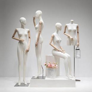服装店模特道具女装全身包布橱窗陈列假人偶人体挂件手模特展示架