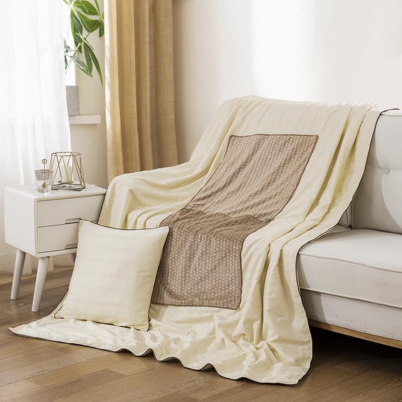 纯桑蚕丝抱枕被子两用汽车车载全棉纯棉腰靠办公室沙发午睡枕头被