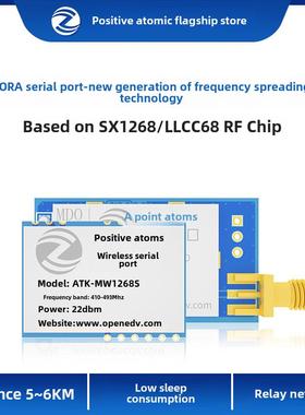 正点原子LORA模块ATK-MWCC68/MW1268无线串口通信SX1268 LLCC68