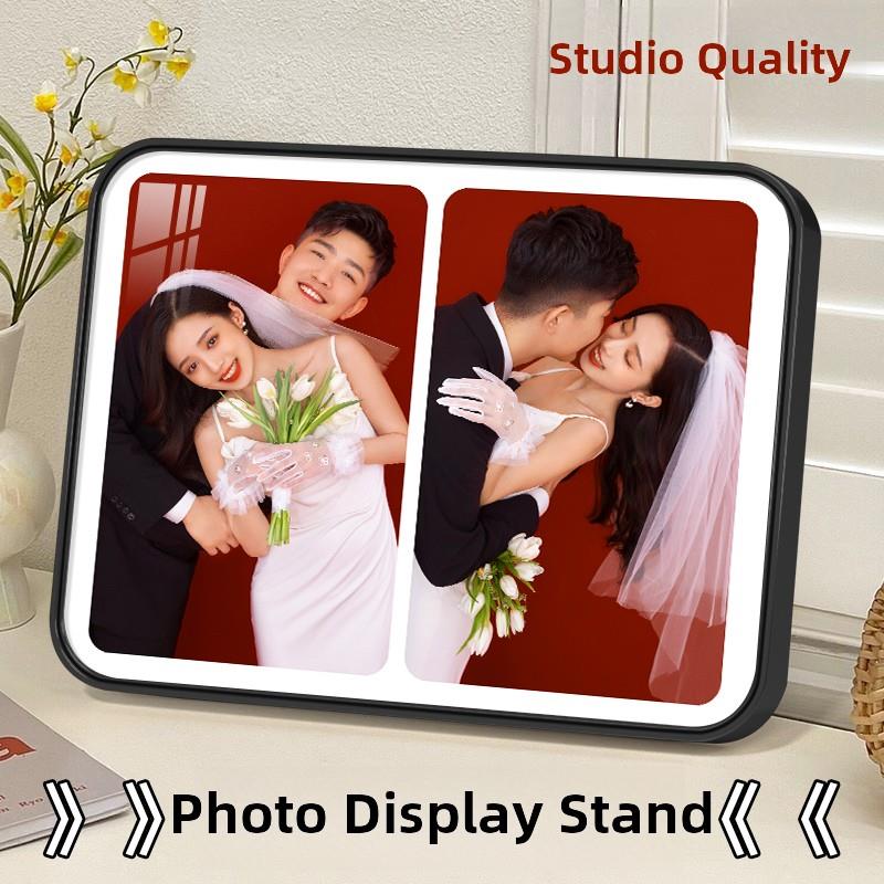 两宫格相框写真照片定制摆台洗宝宝结婚全家福照片打印订制作相册