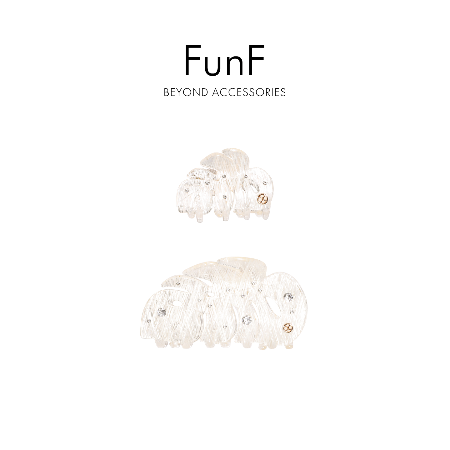 FunF/乐纷绮 龟背森屿醋酸抓夹百搭气质发夹丸子夹min发夹小抓夹
