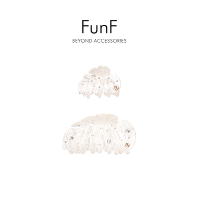 FunF/乐纷绮 龟背森屿醋酸抓夹百搭气质发夹丸子夹min发夹小抓夹