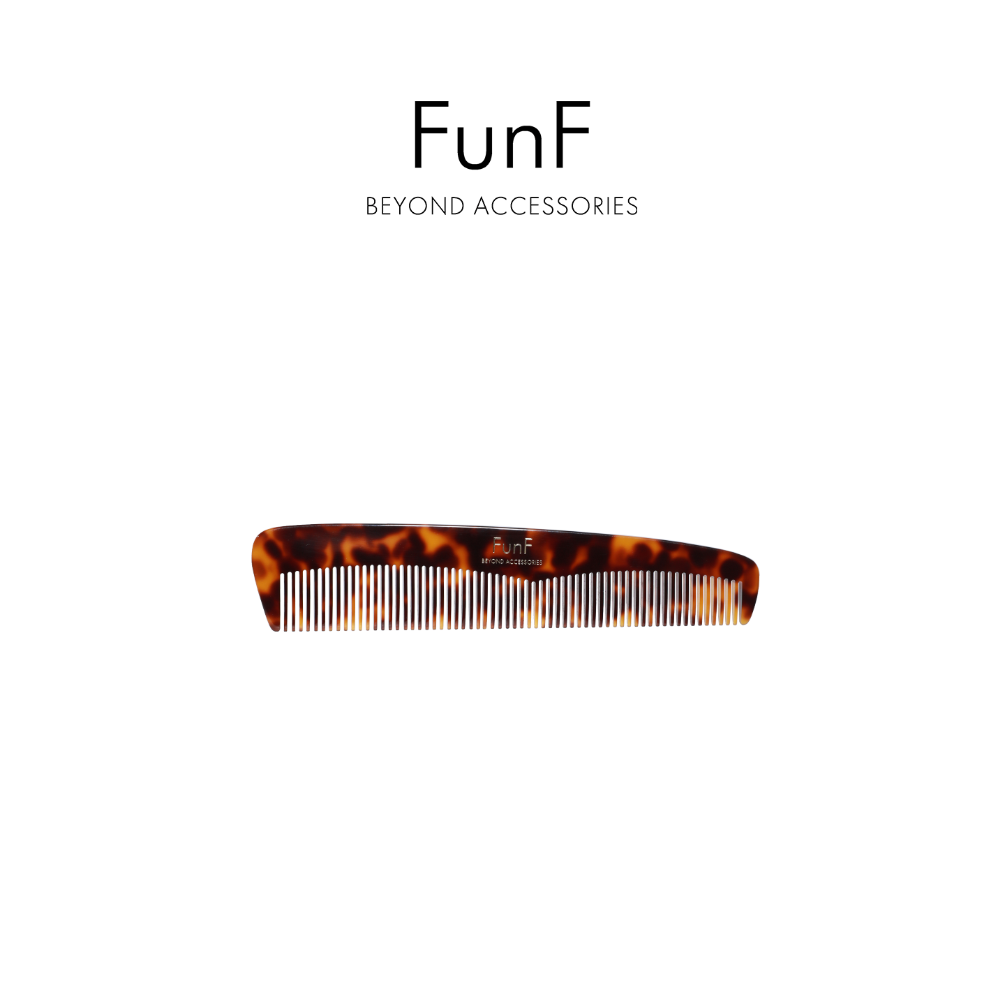FunF/乐纷绮设计师款轻奢不伤头皮醋酸密齿发梳网红爆款随身挚爱