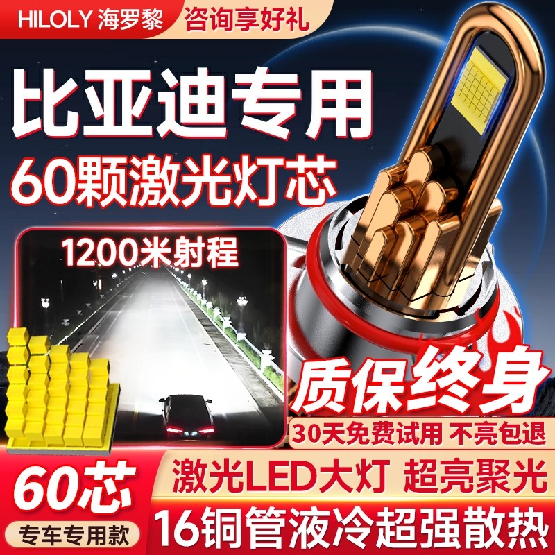 【聚光切线】比亚迪专用LED大灯