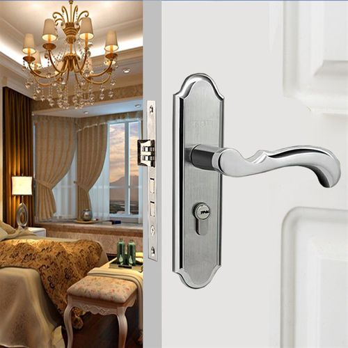 不锈钢室内木门锁通用型卧室静音门锁卫生间房门内门执手锁压把锁