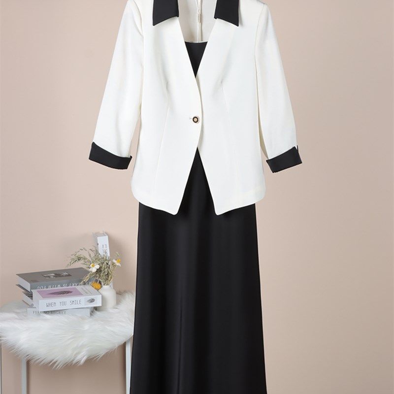 237时尚西装套装吊带连衣裙两件套套裙2024春秋新款气质,女装/女士精品,时尚套装,淘宝优惠券,粉丝福利购,淘宝优惠卷