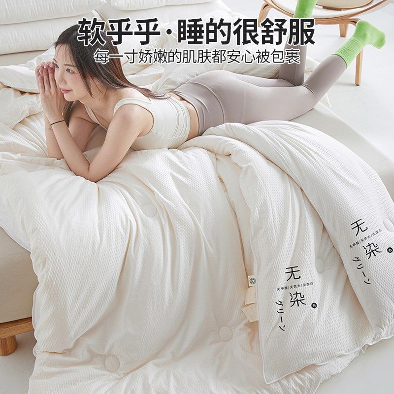 大豆纤维子母被二合一拉链款空调被双人春秋被冬被子被芯四季通用,床上用品,化纤被,淘宝优惠券,粉丝福利购,淘宝优惠卷