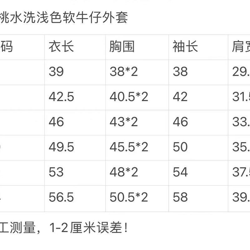 Bon*秋冬新款 法单儿童樱桃水洗浅色全棉软牛仔外套女童上衣 童装
