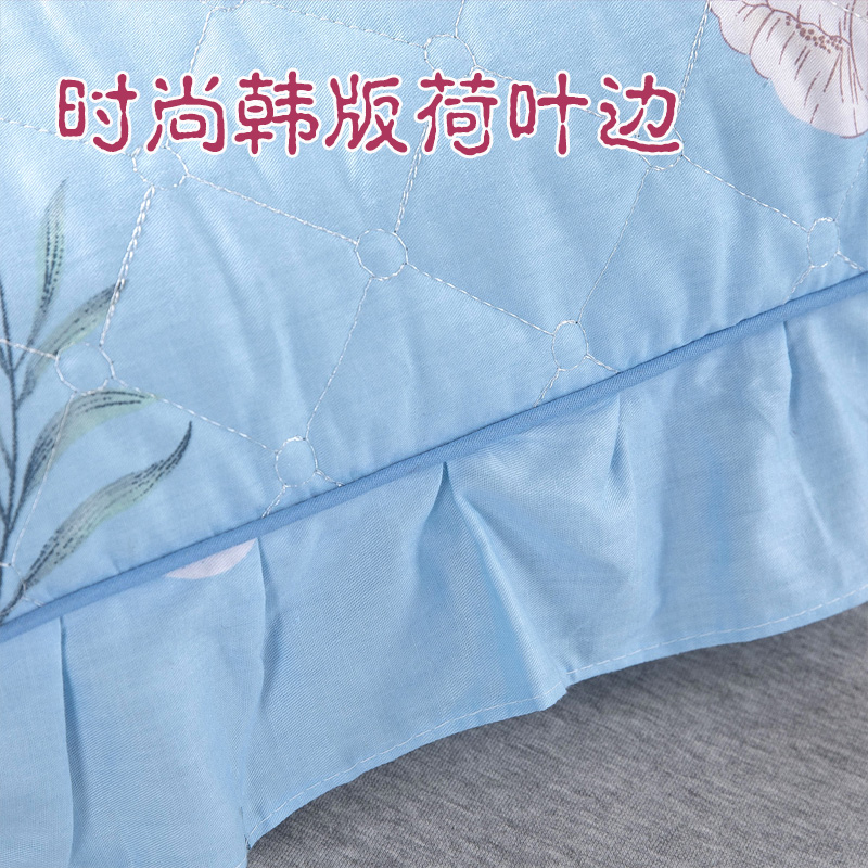 花边夹棉加厚纯棉1.5米长枕套 1.2米全棉双人枕套 1.8m双人枕头套