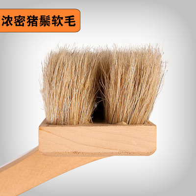 实木杆猪鬃毛洗车刷子软毛汽车除尘拖把客车货车洗车工具刷车刷子