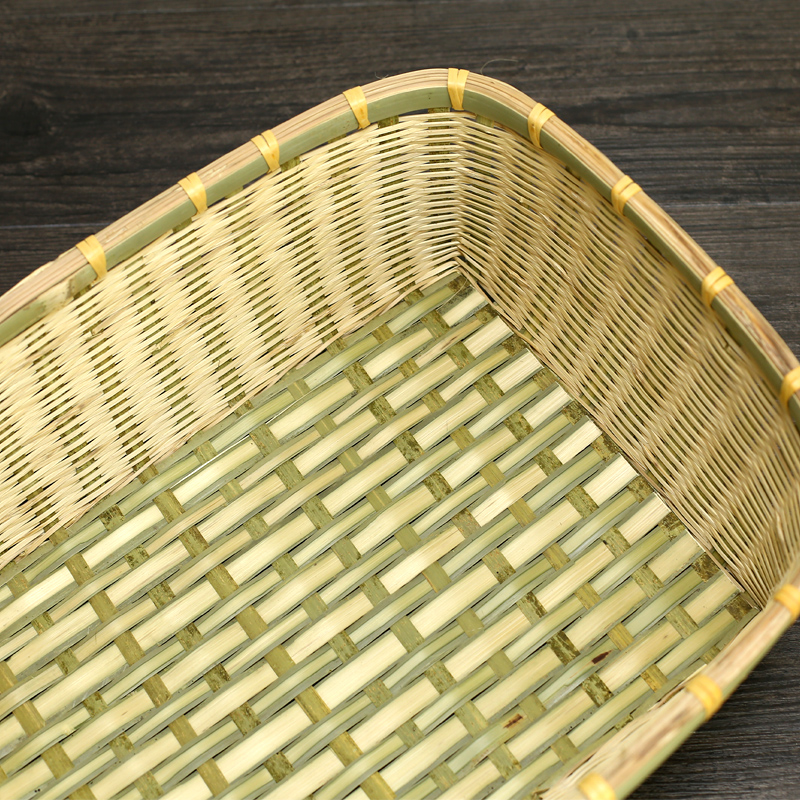 大竹筐竹编长方形宠物篮猫窝竹篮收纳筐鸡蛋篮手工竹编家用竹工艺