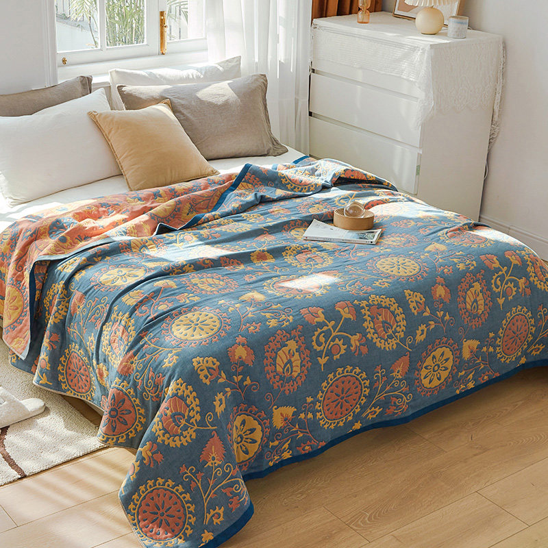 纯棉纱布毛巾被230*250夏凉被子双人五层棉纱盖毯单人夏季午睡毯,床上用品,休闲毯/毛毯/绒毯,淘宝优惠券,粉丝福利购,淘宝优惠卷