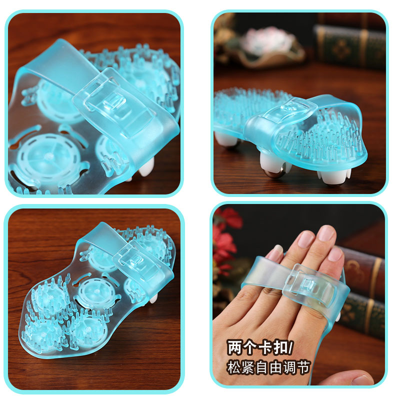 七龙珠经络按摩刷腿部滚珠肚子后背头部小腿全身滚轮淋巴疏通刮痧