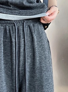 今年流行漂亮连帽上衣休闲套装女秋2024新款修身吊带阔腿裤三件套