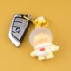 空间黄色小鸡套头毛衣钥匙炼吊坠礼盒创意夫妇车钥匙扣雄性和雌性