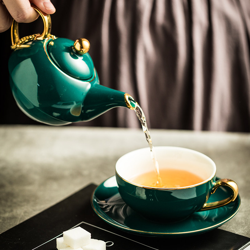 单人杯壶套装陶瓷子母壶家用咖啡杯下午茶杯碟茶具欧式一壶一杯