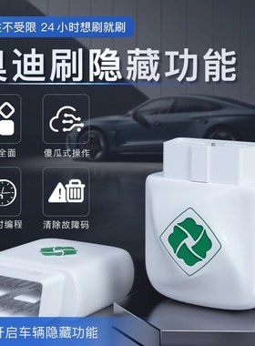 齐信开通宝奥迪刷隐藏功能obd刷车适用于奥迪全车系奥迪动态尾灯