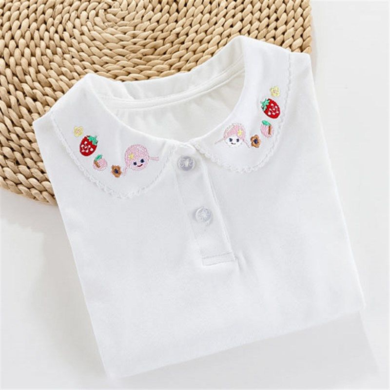 女童春秋装翻领长袖内搭衣娃娃领儿童中大童装女孩女宝宝T恤上衣,童装/婴儿装/亲子装,T恤,淘宝优惠券,粉丝福利购,淘宝优惠卷