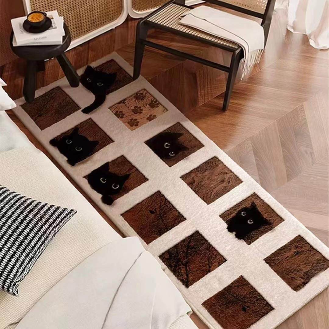 2025新款床边毯卧室垫子加厚彷羊绒客厅地毯家用地垫脚垫舒适防滑,居家布艺,床边毯,淘宝优惠券,粉丝福利购,淘宝优惠卷